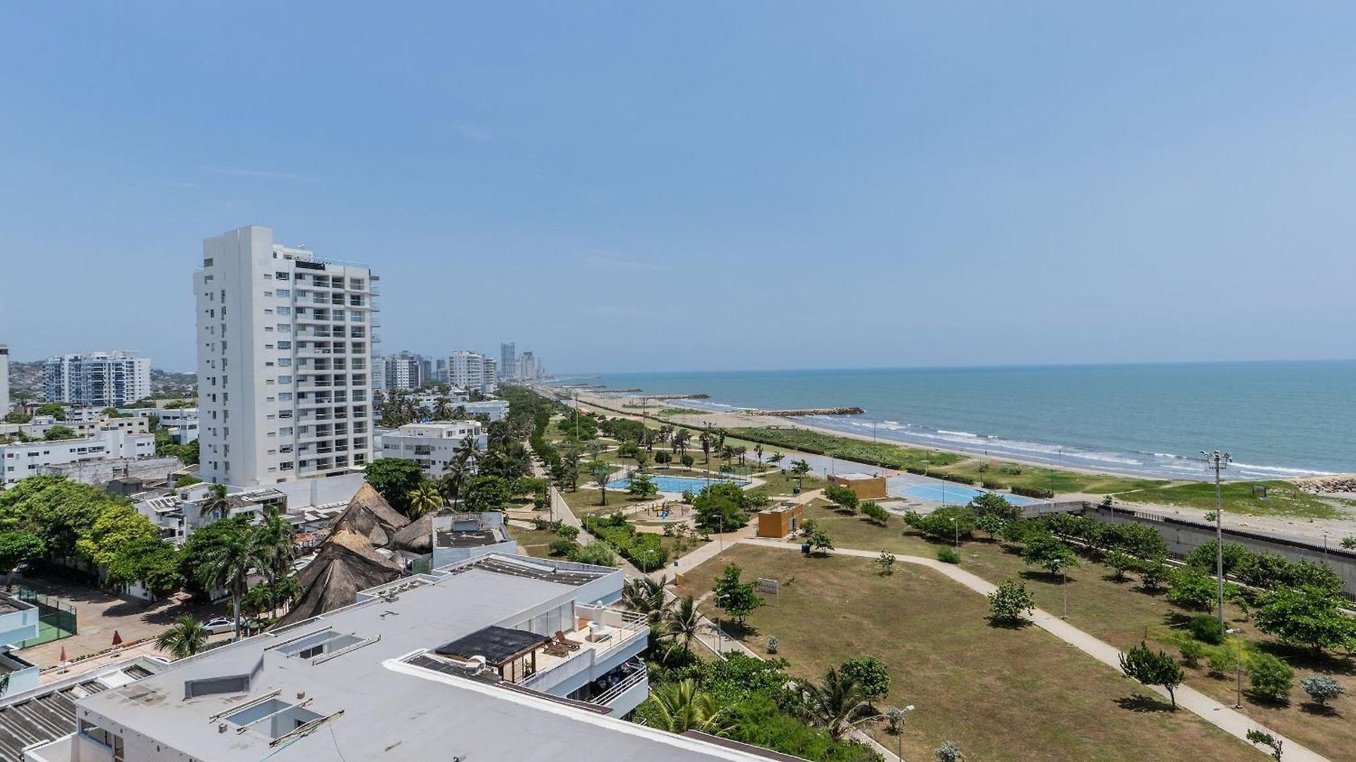 Cb910 | Frente Al Mar Diseño Moderno Balcon Apartamento *