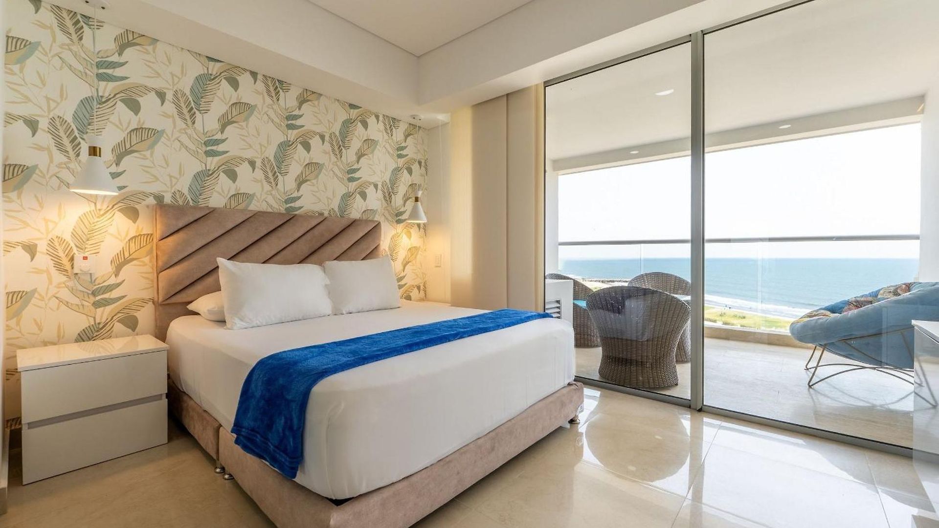 Cb910 | Frente Al Mar Diseño Moderno Balcon Apartamento Cartagena