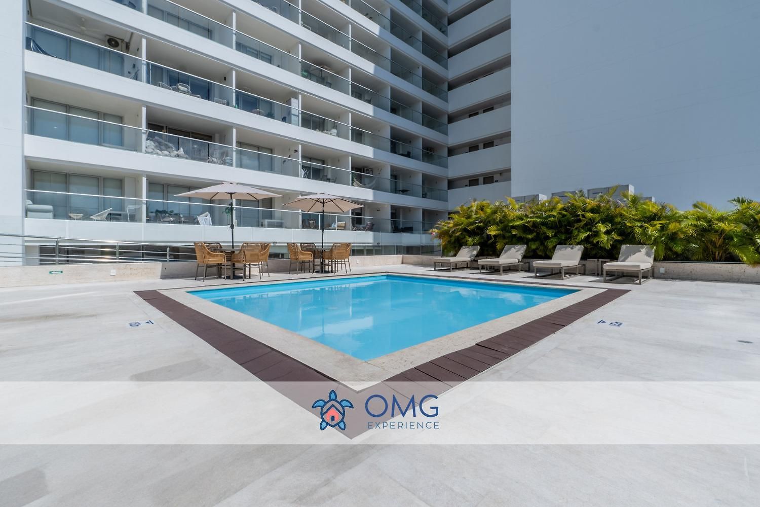 Cb910 | Frente Al Mar Diseño Moderno Balcon Apartamento *