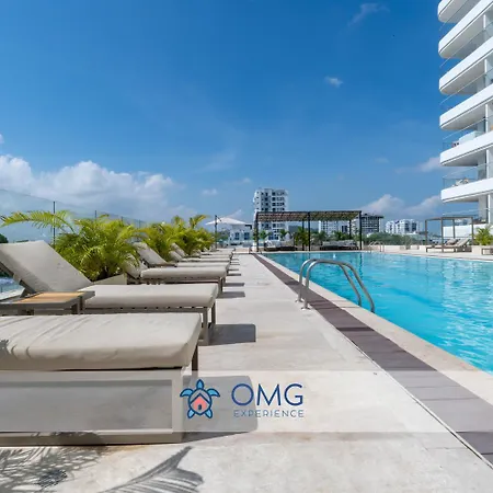 Cb910 | Frente Al Mar Diseño Moderno Balcon Apartamento Cartagena